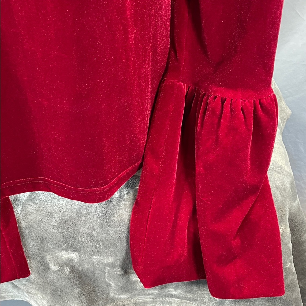 Torn by Ronny Kobo Crimson Velvet Blouse - Picture 4 of 13